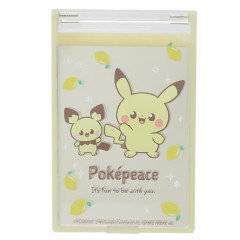 Japan Pokemon Standable Folding Mirror - Pichu & Pikachu / Pokepeace