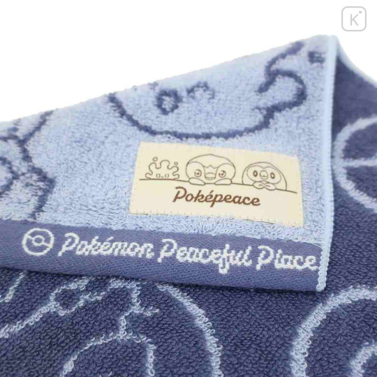 Japan Pokemon Jacquard Towel Handkerchief - Piplup & Rowlet & Milcery / Pokepeace - 2