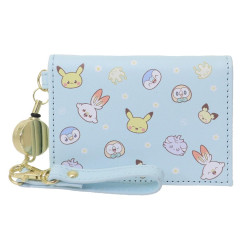 Japan Pokemon Pass Case Card Holder - Pokepeace / Blue