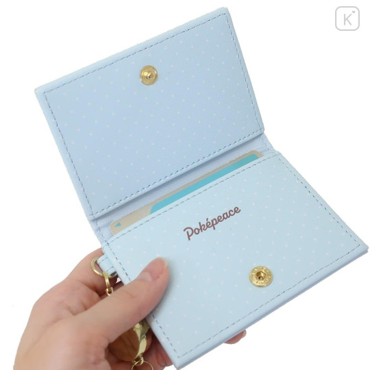 Japan Pokemon Pass Case Card Holder - Pokepeace / Blue - 3