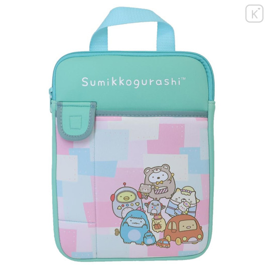 Japan San-X Tablet Case - Sumikko Gurashi Movie The Mysterious Child of the Makeshift Factory / Green - 1
