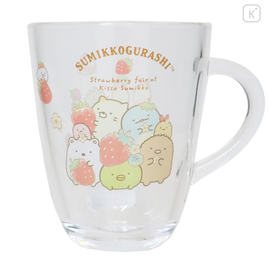 Japan San-X Plastic Cup - Sumikko Gurashi / Strawberry - 1