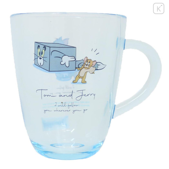 Japan Tom and Jerry Plastic Cup - Blue - 1