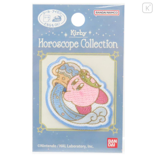 Japan Kirby Embroidery Iron-on Applique Patch - Horoscope Collection Aquarius - 1