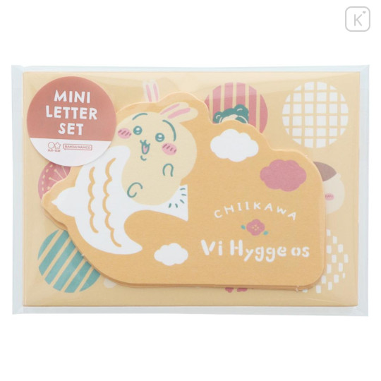 Japan Chiikawa Die-cut Mini Letter Set - Bunny / Orange - 1