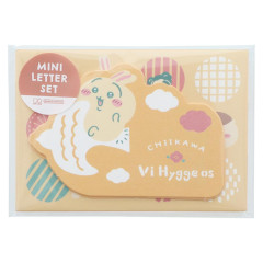 Japan Chiikawa Die-cut Mini Letter Set - Rabbit / Orange