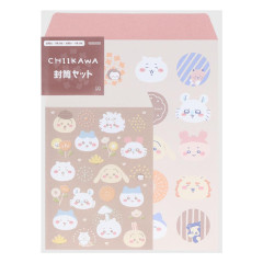 Japan Chiikawa Envelope Set - Brown & Beige