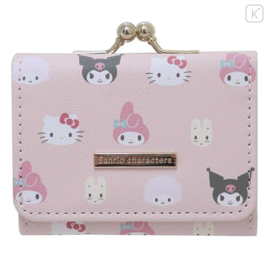Japan San-X Tri-Fold Wallet & Coin Case - Girl Characters / Pink - 1