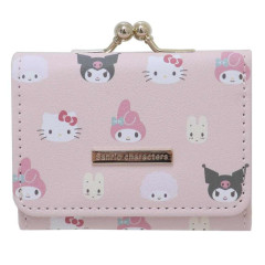 Japan San-X Tri-Fold Wallet & Coin Case - Girl Characters / Pink