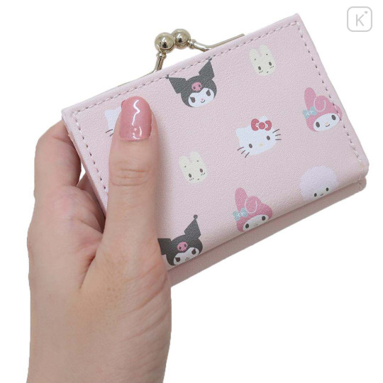 Japan San-X Tri-Fold Wallet & Coin Case - Girl Characters / Pink - 2