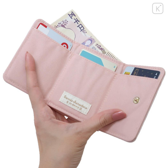 Japan San-X Tri-Fold Wallet & Coin Case - Girl Characters / Pink - 3