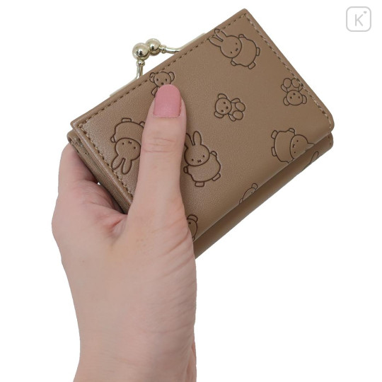 Japan Miffy Tri-Fold Wallet & Coin Case - Brown - 2