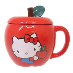 Japan Sanrio Mug - Hello Kitty / Apple