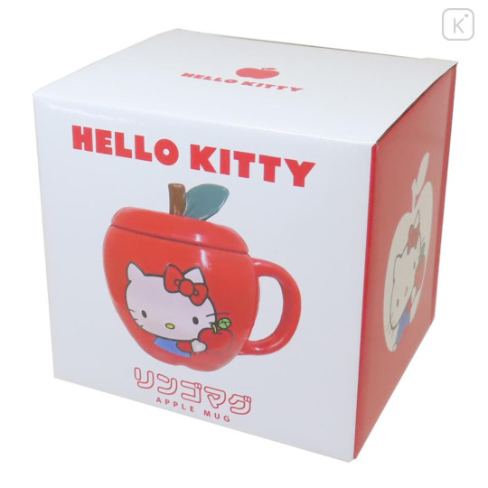 Japan Sanrio Mug - Hello Kitty / Apple - 3