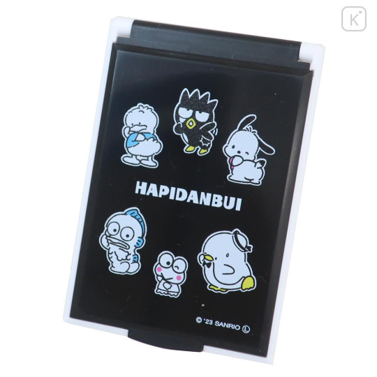 Japan Sanrio Standable Folding Mirror - Boys Hapidanbui / Black - 1