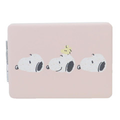 Japan Peanuts Pocket Zoom Compact Mirror - Snoopy / Pink