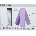 Japan Sanrio Folding Compact Comb & Brush & Mirror - Kuromi / Purple - 4