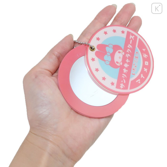Japan Sanrio Slide Mirror Keychain - My Melody / Yogurt - 2