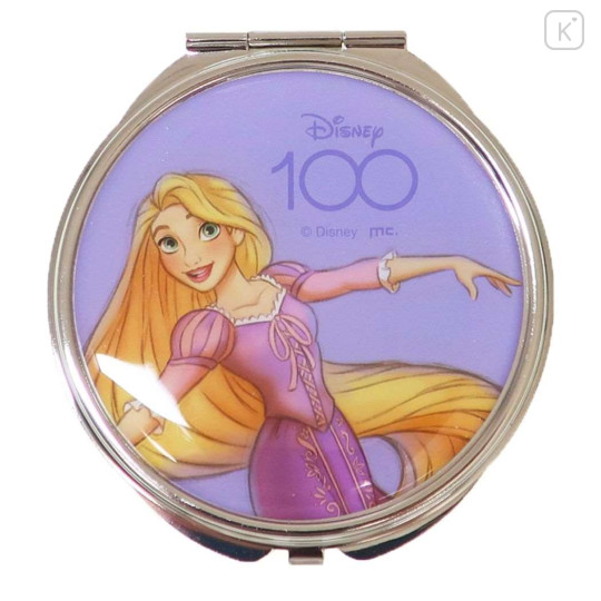 Japan Disney Pocket Zoom Compact Mirror - Rapunzel : 100th Anniversary - 1