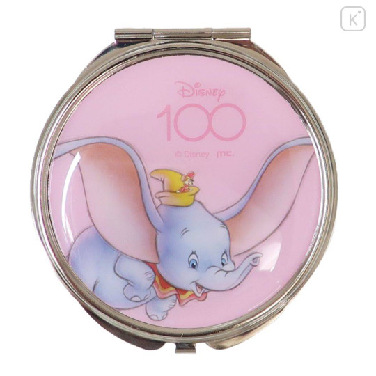 Japan Disney Pocket Zoom Compact Mirror - Dumbo / 100th Anniversary - 1