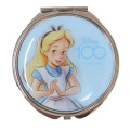 Japan Disney Pocket Zoom Compact Mirror - Alice in Wonderland / 100th Anniversary - 1