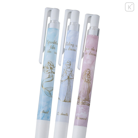 Japan Disney Store Juice Up Gel Pen Set - Cinderella, Ariel, Rapunzel - 3