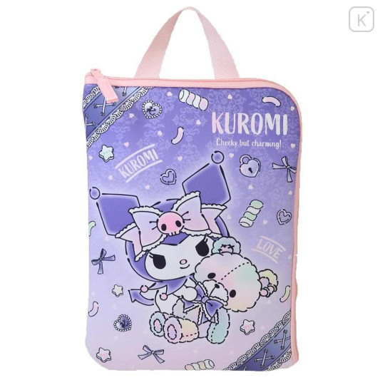 Japan Sanrio Tablet Case - Kuromi / Bear Purple - 1
