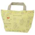 Japan Disney Mini Tote Bag Lunch Bag - Winnie The Pooh / Light Yellow - 1