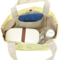 Japan Disney Mini Tote Bag Lunch Bag - Winnie The Pooh / Light Yellow - 3