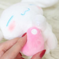 Japan Sanrio Plush Pouch & Plush Badge - Cinnamoroll - 4