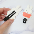 Japan Miffy Hair Clip 2pcs Set - Orange - 2