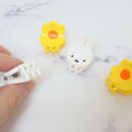 Japan Miffy Mini Hair Claw Clip 4pcs Set - Miffy & Flower - 2