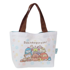Japan San-X Mini Tote Bag / Lunch Bag - Sumikko Gurashi Movie The Mysterious Child of the Makeshift Factory Blue