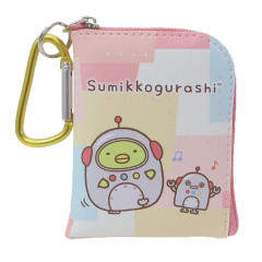 Japan San-X Mini Pouch & Carabiner - Penguin? / Sumikko Gurashi Movie The Mysterious Child of the Makeshift Factory
