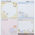 Japan Pokemon Square Memo - Pikachu & Piplup & Rowlet / Pokepeace - 3