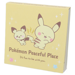 Japan Pokemon Square Memo - Pikachu & Friends / Pokepeace