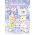 Japan San-X A4 Clear Holder - Sumikko Gurashi / A Sparkling Night with Tokage and its Mother A - 1