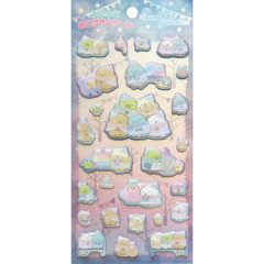 Japan San-X FuniFuni Hologram Sticker - Sumikko Gurashi / A Sparkling Night with Tokage and its Mother A
