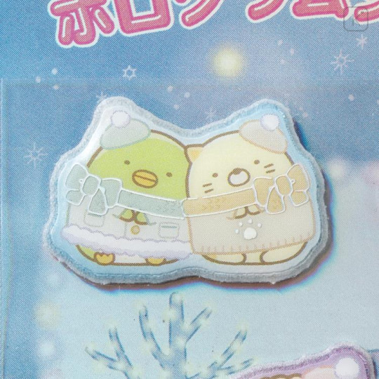 Japan San-X FuniFuni Hologram Sticker - Sumikko Gurashi / A Sparkling Night with Tokage and its Mother A - 2