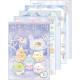 Japan San-X A6 Notepad - Sumikko Gurashi / A Sparkling Night with Tokage and its Mother A