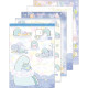 Japan San-X A6 Notepad - Sumikko Gurashi / A Sparkling Night with Tokage and its Mother B