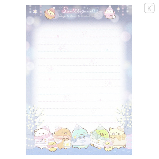 Japan San-X A6 Notepad - Sumikko Gurashi / A Sparkling Night with Tokage and its Mother B - 3