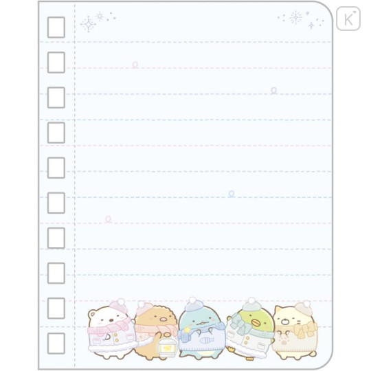 Japan San-X Mini Notebook - Sumikko Gurashi : A Sparkling Night with Tokage and its Mother B - 2