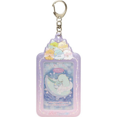 Japan San-X Photo Holder Card Case Keychain - Sumikko Gurashi / A Sparkling Night with Tokage and its Mother A