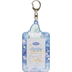 Japan San-X Photo Holder Card Case Keychain - Sumikko Gurashi / A Sparkling Night with Tokage and its Mother B