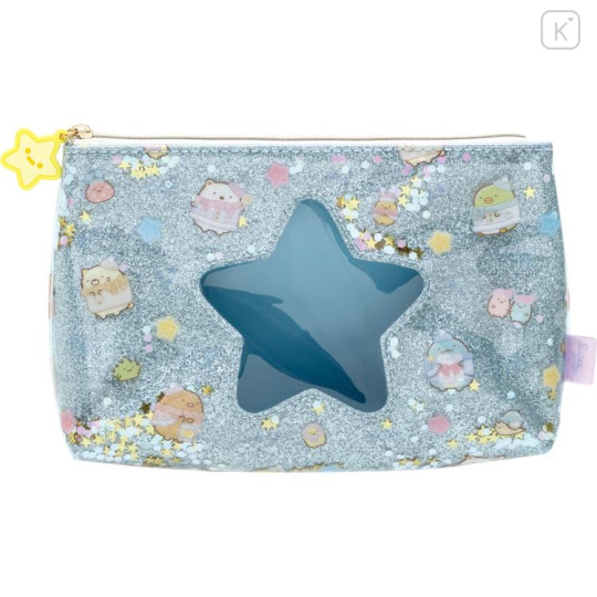 Japan San-X Cosmetic Pouch - Sumikko Gurashi / A Sparkling Night with Tokage and its Mother - 1