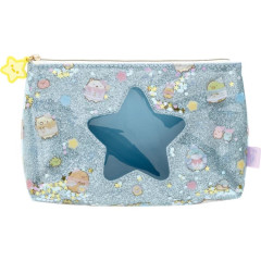 Japan San-X Cosmetic Pouch - Sumikko Gurashi / A Sparkling Night with Tokage and its Mother