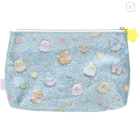 Japan San-X Cosmetic Pouch - Sumikko Gurashi / A Sparkling Night with Tokage and its Mother - 2