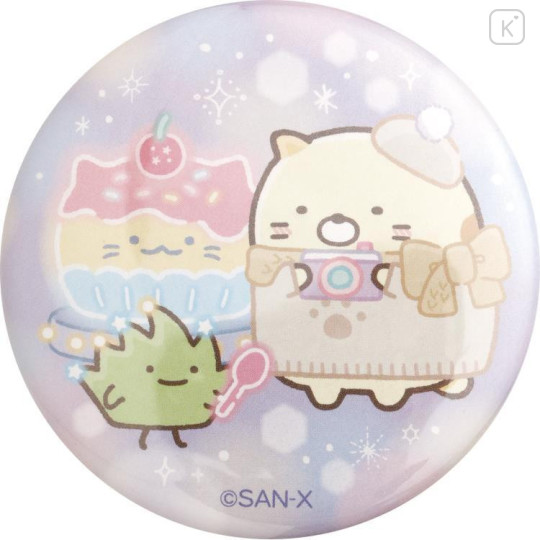Japan San-X Secret Can Badge - Sumikko Gurashi / A Sparkling Night with Tokage and its Mother - 6