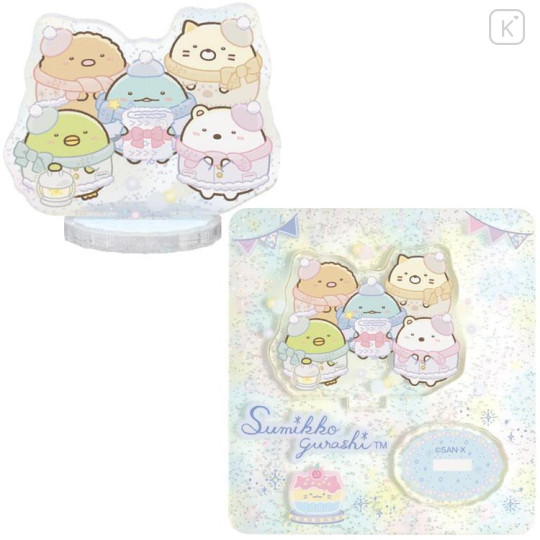 Japan San-X Secret Acrylic Stand - Sumikko Gurashi / A Sparkling Night with Tokage and its Mother - 8